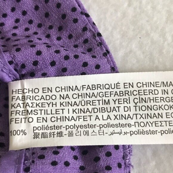 Love for Humanity Women's Purple Polka Dot Skort Size M Lightweight Casual NWT - Picture 11 of 11